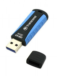 32GB USB Flash Drive Transcend JetFlash 810 Black-Blue Rubber Anti-Shock USB3.0