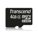 4GB microSDHC Transcend Class 4 TS4GUSDC4