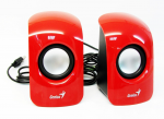 Speakers Genius SP-U115 Red 2.0 1.5W USB