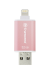 32GB USB Flash Drive Transcend JetDrive Go 300 Rose Gold Plating (Lightning/USB3.1)
