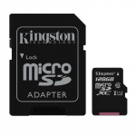 128GB microSDHC Kingston SDCS/128GB Canvas Select (Class 10 UHS-I with SD adapter 400x 80MB/s)