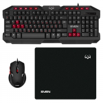 Keyboard & Mouse & Mousepad SVEN GS-9200 Black USB