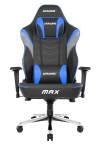 Gaming Chair AKRacing Master Max AK-MAX-BL Blue (Max Weight/Height 180kg/170-200cm PU leather)
