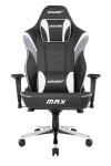 Gaming Chair AKRacing Master Max AK-MAX-WT White (Max Weight/Height 180kg/170-200cm PU leather)