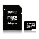 32GB microSDHC Silicon Power Elite class 10 A1 UHS-I 600x SD adapter (Up to:85MB/s)