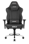 Gaming Chair AKRacing Master Max AK-MAX-BK Black (Max Weight/Height 180kg/170-200cm PU leather)