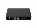 Wireless Charger Gembird DAC-WPC-01 1A with Digital alarm clock Black