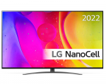 50" LED TV LG 50NANO826QB Black (3840x2160 UHD SMART TV 4xHDMI 2xUSB WiFi Lan Bluetooth Speakers 2x10W)