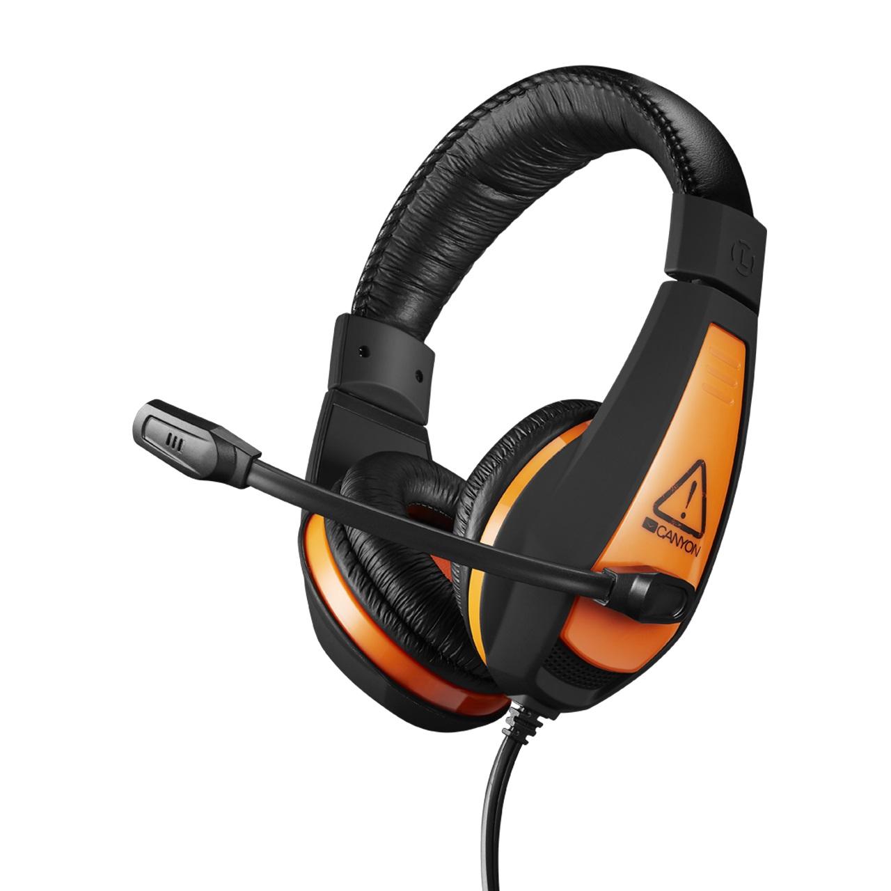 Gaming Headset Canyon Star Raider with Mic Black/Orange купить в Кишинёве