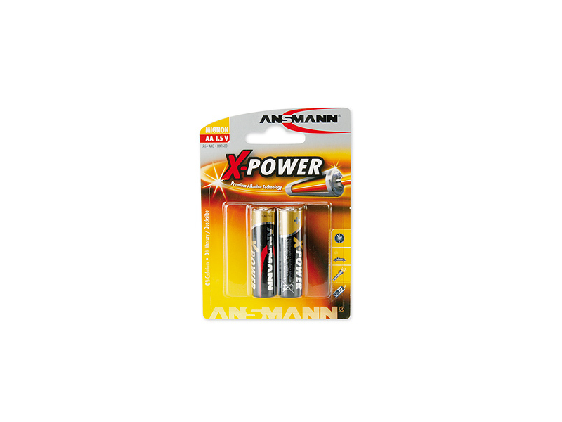Battery Ansmann AA LR6 1.5V Alcaline X-Power 1pcs/2pack