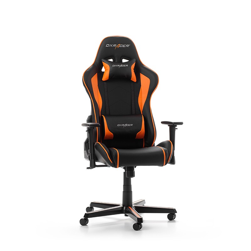 Gaming Chair DXRacer Formula GC-F08-NO-H1 Black/Black/Orange (Max Weight/Height 150kg/145-180cm PU Leather)