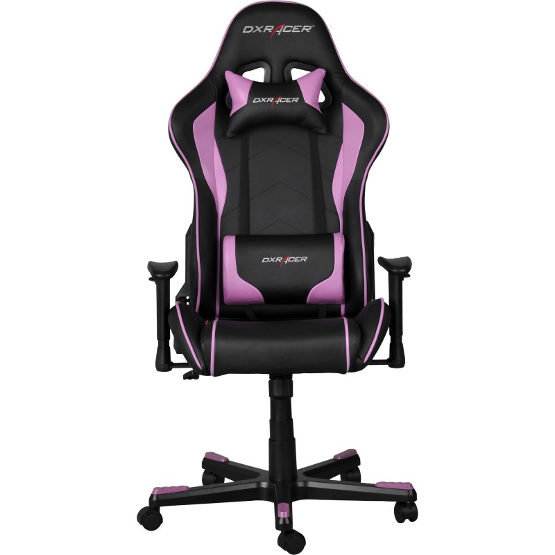 Gaming Chair DXRacer Formula GC-F08-NP-H1 Black/Black/Pink (Max Weight/Height 100kg/145-180cm PU Leather)