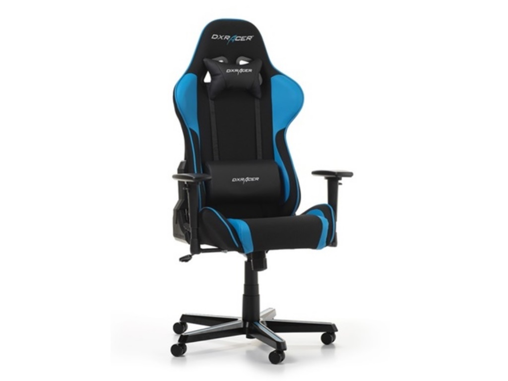 Gaming Chair DXRacer Formula GC-F11-NB-H1 Black/Black/Blue (Max Weight/Height 150kg/145-180cm Fabric & PU)