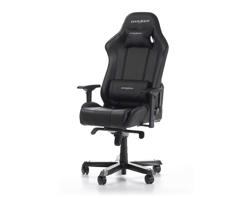 Gaming Chair DXRacer King GC-K06-N-S3 Black/Black/Black (Max Weight/Height 150kg/160-195cm PU leather & Carbon look PVC)