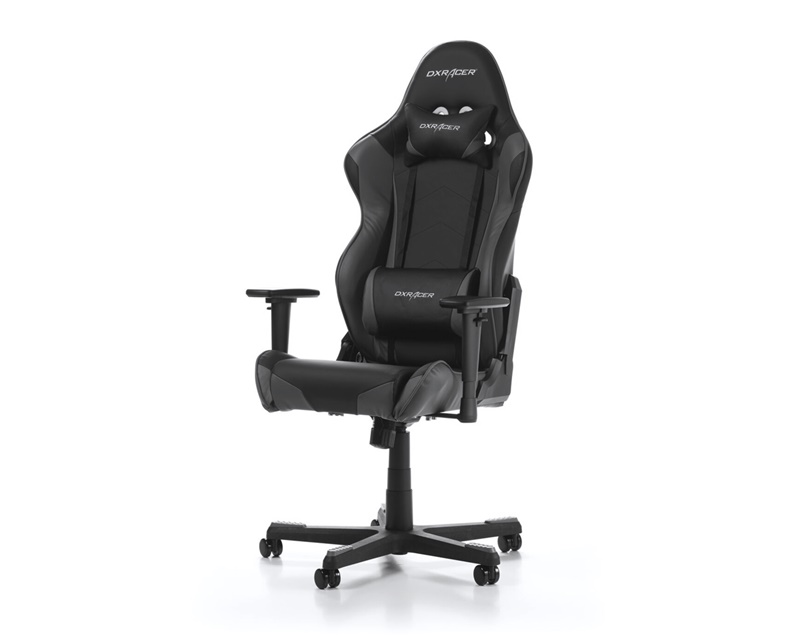 Gaming Chair DXRacer Racing GC-R001-NG-W1 Black/Black/Black (Max Weight/Height 100kg/165-195cm PU Leather)