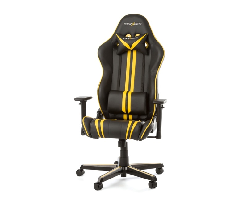 Gaming Chair DXRacer Racing GC-R9-NY-Z1 Black/Yellow/Black (Max Weight/Height 100kg/165-195cm PU Leather)