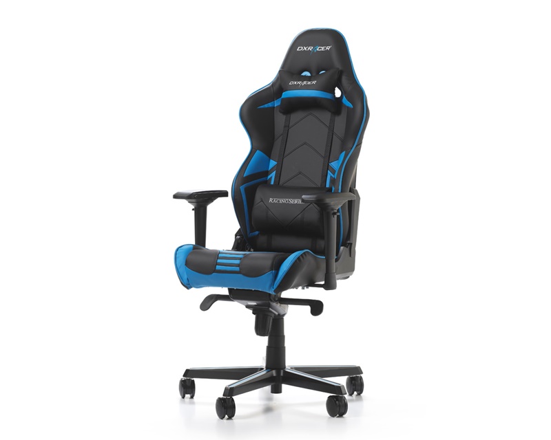 Gaming Chair DXRacer Racing PRO GC-R131-NB-V2 Black/Black/Blue (Max Weight Height 115kg/165-195cm Carbon Look Vinyl & PU)