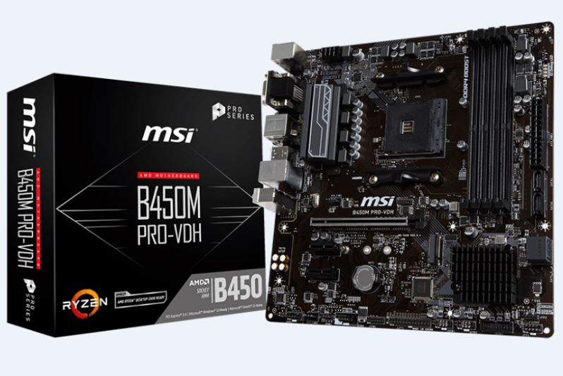 MSI B450M PRO-VDH V2 (AM4 B450 4xDDR4 mATX)