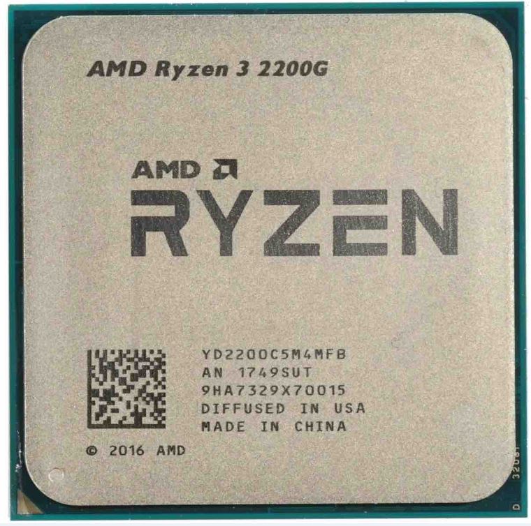 AMD Ryzen 3 2200G (AM4 3.5-3.7GHz 4MB Radeon Vega 8 65W) BOX