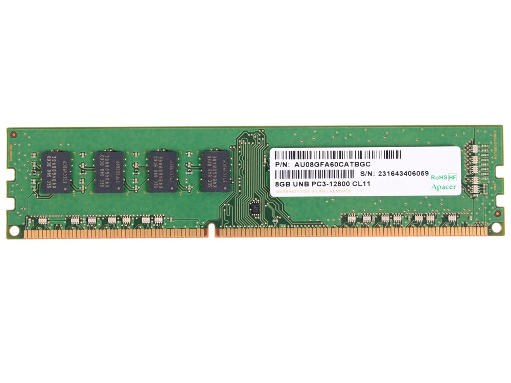 DDR3 8GB Apacer (1600MHz PC3-12800 CL11 1.5V)