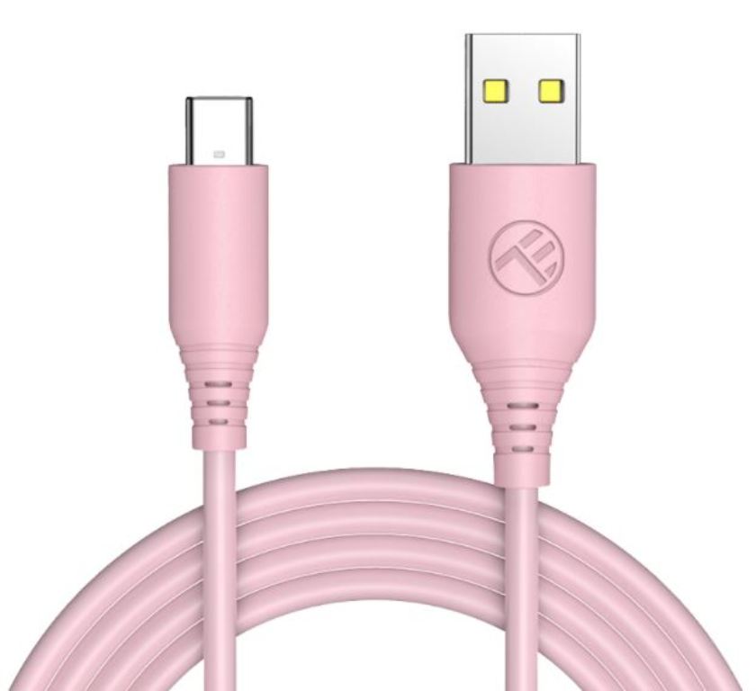 Cable Type-C to USB 1.0m Tellur TLL155402 Pink