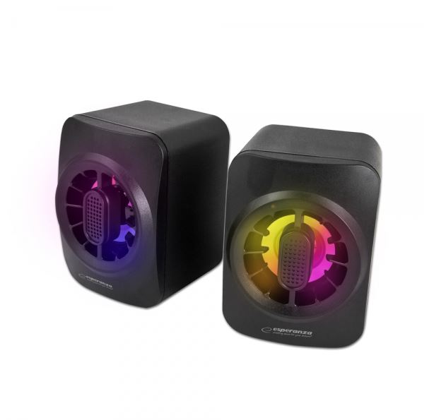 Speaker Esperanza Sakara EGS104 5W 2x2.5W LED Rainbow Black