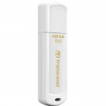 8GB USB Flash Drive Transcend JetFlash 730 White USB3.0/2.0