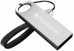 16GB USB Flash Drive Transcend JetFlash 520 Silver Metallic USB2.0