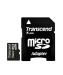 16GB MicroSDHC Transcend Class 4 SD Adapter
