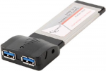 ExpressCard/43mm USB 3.0 2 port PCMCIAX-USB32