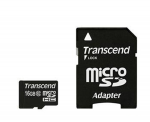 16GB microSDHC Transcend Class 10 133X TS16GUSDC10