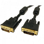 Cable DVI to DVI 15m Gembird DVD1004 BLACK WIRE 24+1 GOLD 30AWG WITH FERRITE DVI-M