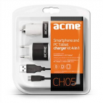 Charger kit ACME CH05 USB 1A + MicroUSB Cable