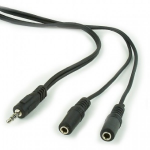 Audio Splitter Cable 0.1m Gembird CCA-415W 3.5mm