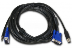 Cable console for D-Link DKVM-CU3 2 in 1 USB KVM in 3m