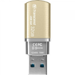 32GB USB Flash Drive Transcend JetFlash 820 Gold Metal-Case USB3.0