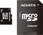 8GB MicroSDHC ADATA Class 4 SD Adapter