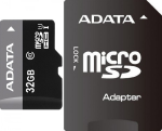 32GB MicroSDHC ADATA Class 10 UHS-I SD Adapter