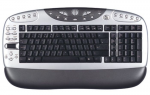 Keyboard A4Tech KBS-26 Ergo-Multimedia-Internet Black-Silver PS/2