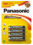 Battery Panasonic Alkaline Power Alkaline AAA LR03REB/4BPR 1.5V 4-Blisterpack