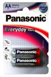 Battery Panasonic EVERYDAY Power Alkaline AA LR6REE/2BR 1.5V 2-Blisterpack