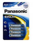 Battery Panasonic EVOLTA Alkaline AAA LR03EGE/4BP 1.5V 4-Blisterpack