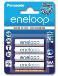 Rechargeable Panasonic Eneloop AAA 750mAh BK-4MCCE/4BE 4-Blisterpack