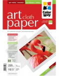 Photo Paper ColorWay A4 Art Cloth MatteFinne 220g 10p (PMA220010CA4)