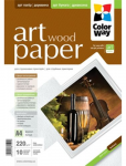 Photo Paper ColorWay A4 Art Wood MatteFinne 220g 10p (PMA220010WA4)
