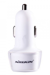 Car Charger Nillkin 2xUSB 3.4A Jelly White