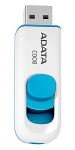 8GB USB Flash Drive ADATA Classic C008 White/Blue USB2.0