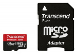 128GB microSDXC Transcend TS128GUSDU1 Class 10 SD Adapter UHS-I 400X