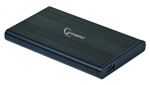 External Case Gembird EE2-U2S-5 Aluminium case Black (2.5'' MiniUSB+USB 2.0)