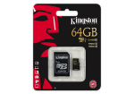 64GB microSDHC Kingston Class 10 UHS-I U3 Ultimate 633x SD Adapter
